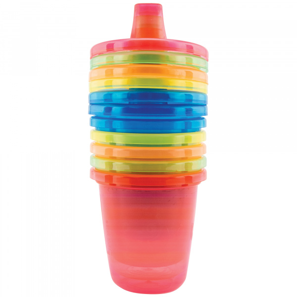 Lot de 6 gobelets d'apprentissage avec bec dur Nuby