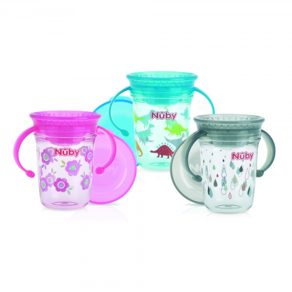 Tasse d'apprentissage 360° avec anses 240ml Nuby