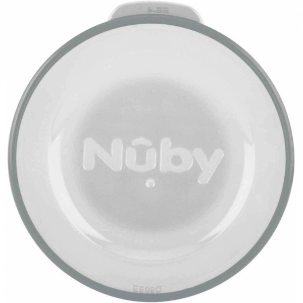 Tasse d'apprentissage 360° avec anses 240ml gris Nuby