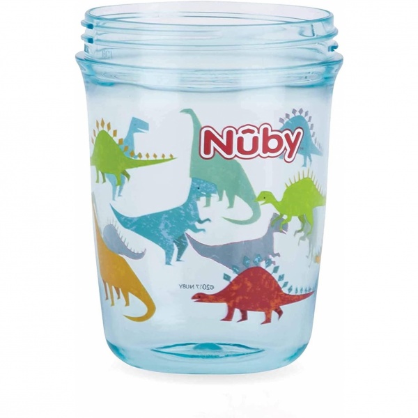 Tasse d'apprentissage 360° avec anses 240ml bleu Nuby