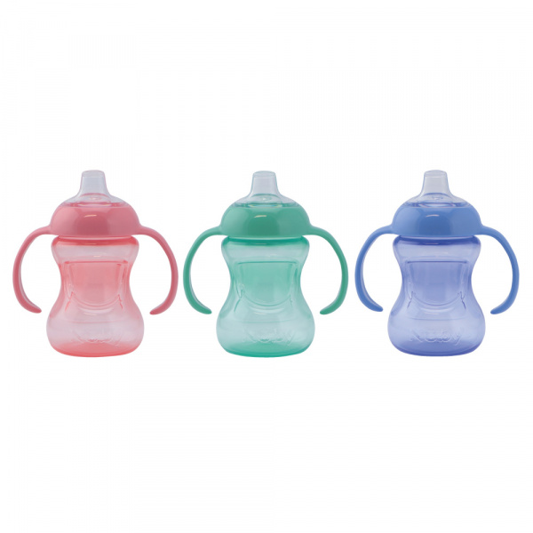 Mini tasse d'apprentissage avec anses 150ml rose Nuby