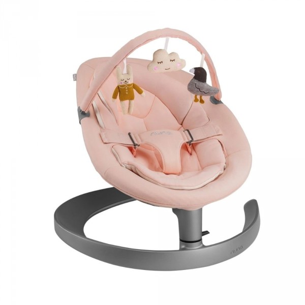 Transat bébé leaf grow avec arche peach Nuna