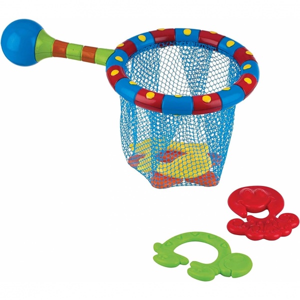 Jouet de bain petit panier et 4 anneaux Nuby