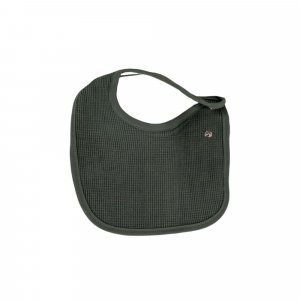 Les imparfaits - lot de 6 bavoirs naissance nid d'abeille unis sauge Trois kilos sept