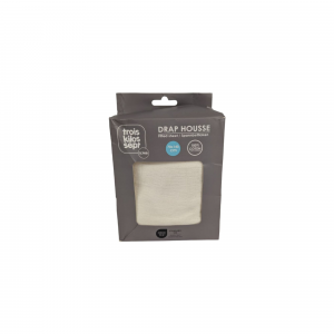 Les imparfaits - drap housse vanille 70 x 140 cm Trois kilos sept