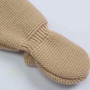 Pantalon maille 0/1 mois caramel Trois kilos sept