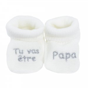 Chaussons tu vas être papa Trois kilos sept