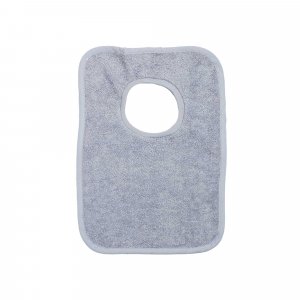 Bavoir passe tête gris Trois kilos sept