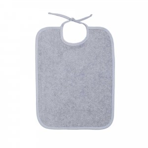 Bavoir à lacets gris Trois kilos sept