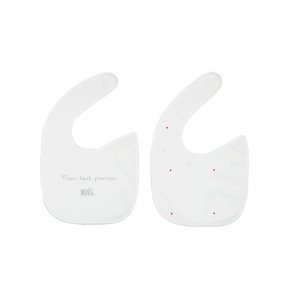 Lot de 2 bavoirs naissance noël Trois kilos sept