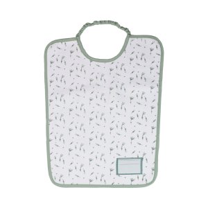Lot de 2 bavoirs maternelle vert Trois kilos sept