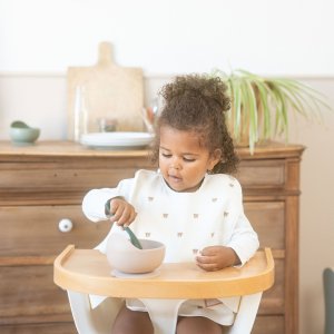 Lot de 2 bavoirs maternelle ours Trois kilos sept