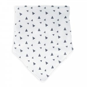 Lot de 3 bavoirs en coton elephant gris Trois kilos sept