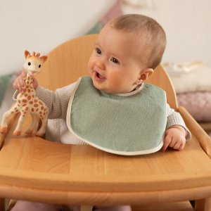 Lot de 6 bavoirs 1er âge 6 couleurs Trois kilos sept