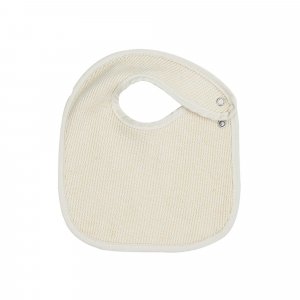 Lot de 6 bavoirs naissance nid d'abeille unis beige & choco Trois kilos sept