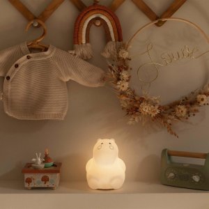 Veilleuse bébé silicone bluetooth hippo Trois kilos sept