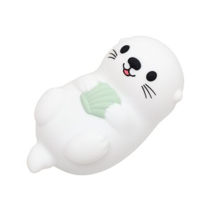 Veilleuse bébé silicone loutre 17 cm Trois kilos sept