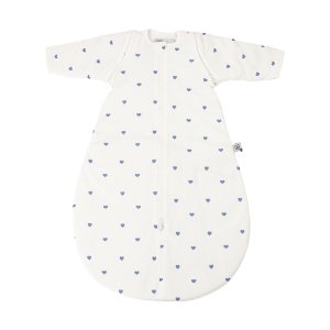 Gigoteuse coton manches amovibles coeurs bleus 6/18 mois Trois kilos sept