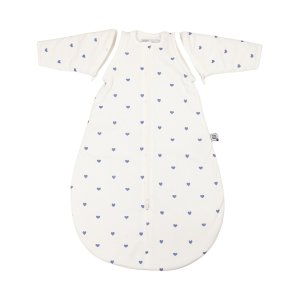 Gigoteuse coton manches amovibles coeurs bleus 6/18 mois Trois kilos sept