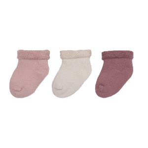 Lot de 3 paires de chaussettes bébé 0/6 mois rose Trois kilos sept