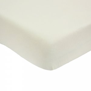 Drap housse vanille 70 x 140 cm Trois kilos sept