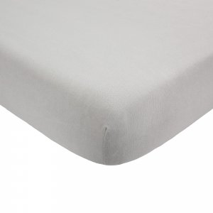 Drap housse gris 70 x 140 cm Trois kilos sept