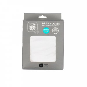 Drap housse 70x140 cm Trois kilos sept