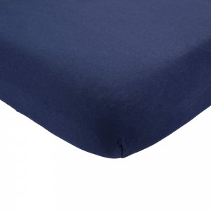 Drap housse marine 60 x 120 cm Trois kilos sept
