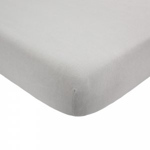 Drap housse gris 60 x 120 cm Trois kilos sept