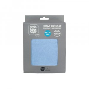 Drap housse ciel 60 x 120 cm Trois kilos sept
