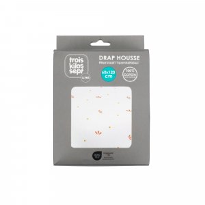 Drap housse gatsby 70 x 140 cm Trois kilos sept