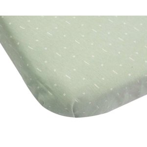 Lot de 2 draps housse berceau grafic olive 50 x 83 cm Trois kilos sept