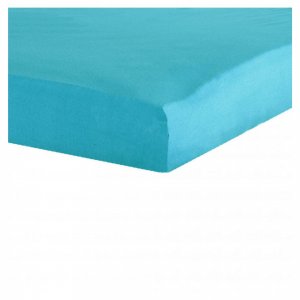 Drap housse turquoise 70 x 140 cm Trois kilos sept