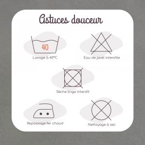 Drap housse brun 40 x 80 cm Trois kilos sept