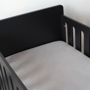 Drap housse gris 40 x 80 cm Trois kilos sept