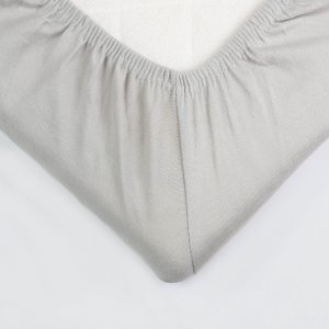 Drap housse gris 40 x 80 cm Trois kilos sept