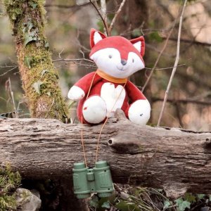 Peluche musicale renard - cache cache en forêt Trois kilos sept