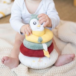 Pyramide à empiler chouette - cache cache en forêt Trois kilos sept