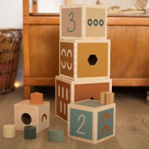 Cubes empilables en bois fsc Trois kilos sept
