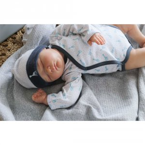 Body croisé 3 mois sophie la girafe - bleu nuit Trois kilos sept