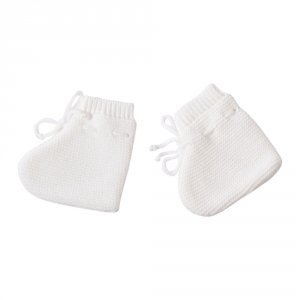 Ensemble naissance bébé brassière, bonnet et chaussons - blanc Trois kilos sept