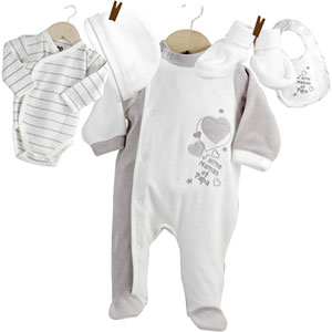 Ensemble bébé 5 pièces (01 Mois)
