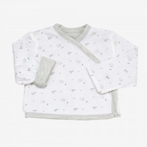 Ensemble naissance 3 pièces 1 mois - gris chiné Trois kilos sept