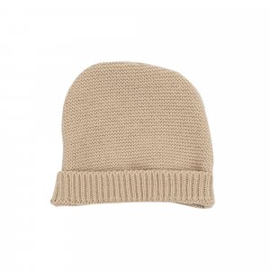 Ensemble naissance bébé brassière, bonnet et chaussons - caramel Trois kilos sept