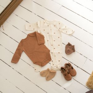 Lot de 3 paires de chaussettes bébé 0/6 mois brun Trois kilos sept