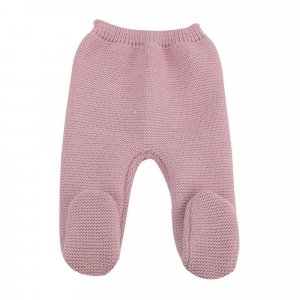 Pantalon maille 0/1 mois rose Trois kilos sept
