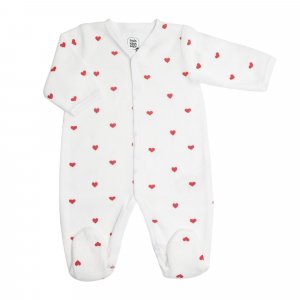 Pyjama naissance coeur rouge Trois kilos sept