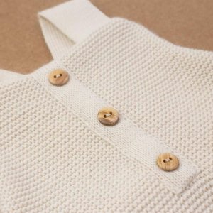 Salopette maille sable 1-3 mois Trois kilos sept