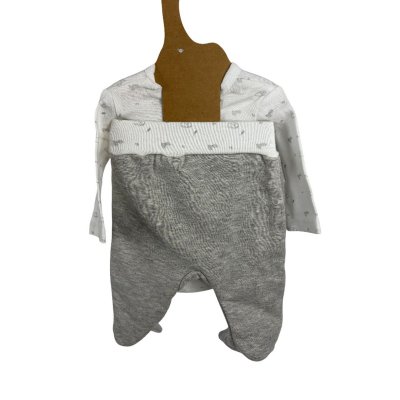 Les imparfaits - ensemble naissance 3 pièces 1 mois - gris chiné