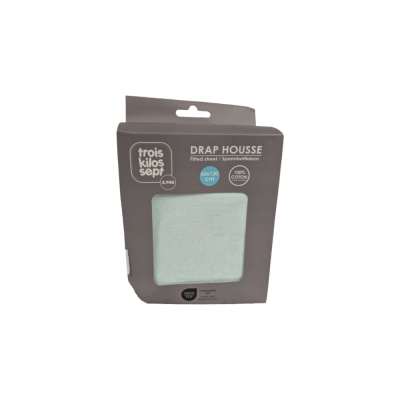 Les imparfaits - drap housse jade 60 x 120 cm